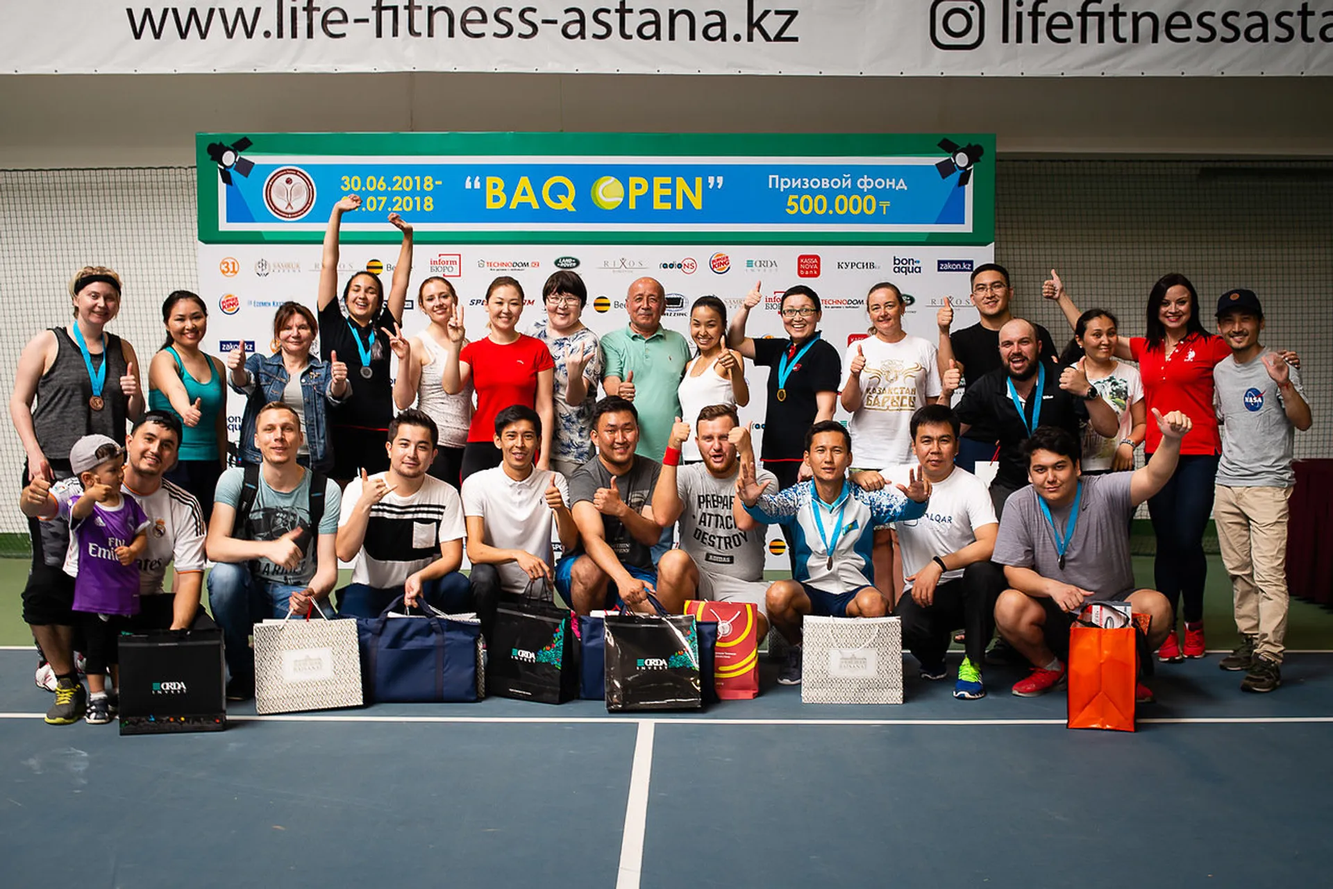 Капитал - В Астане впервые прошел теннисный турнир для журналистов