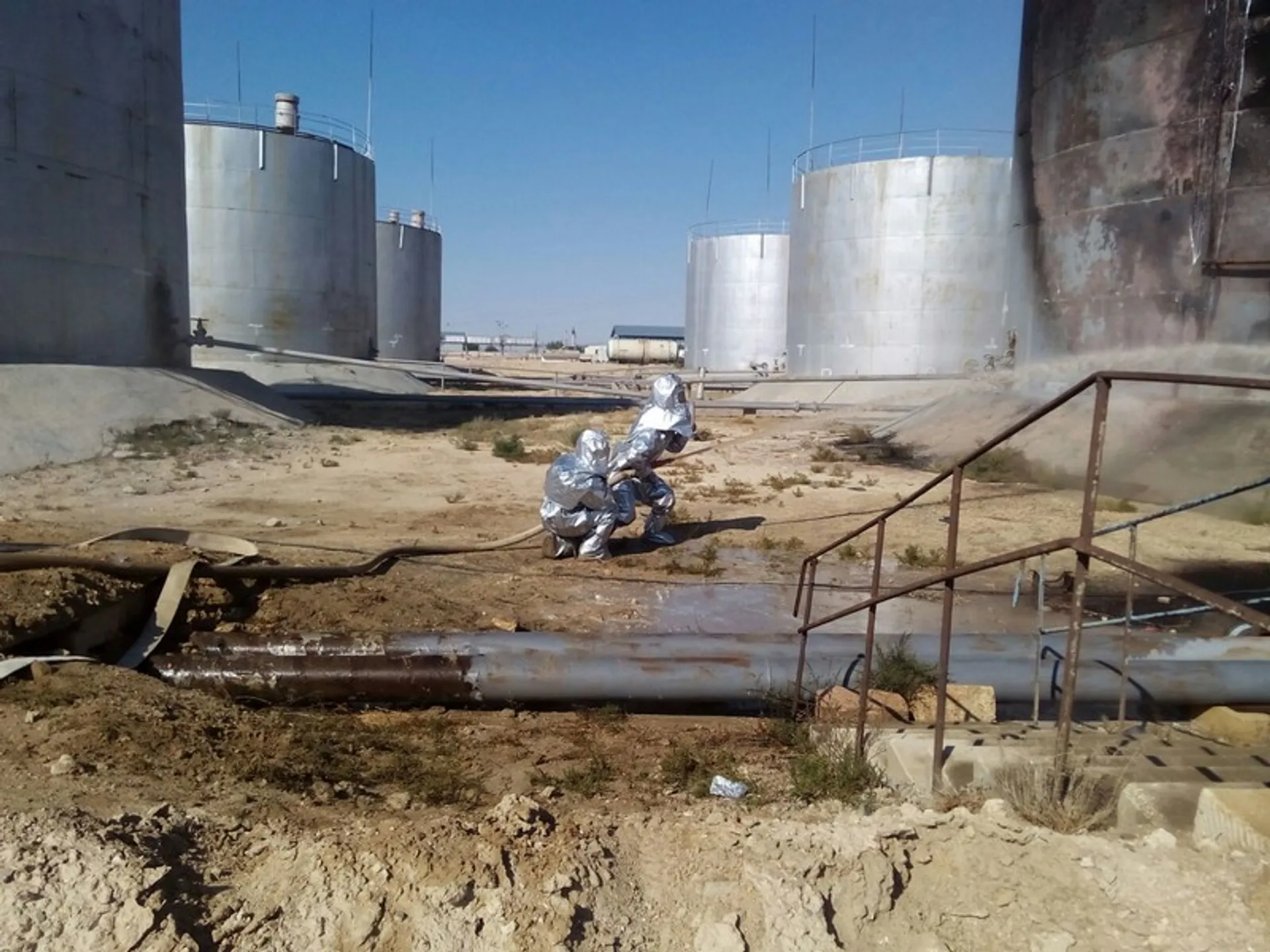 Капитал - На нефтебазе в Жанаозене произошло возгорание