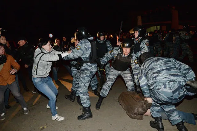 В Москве массовые беспорядки