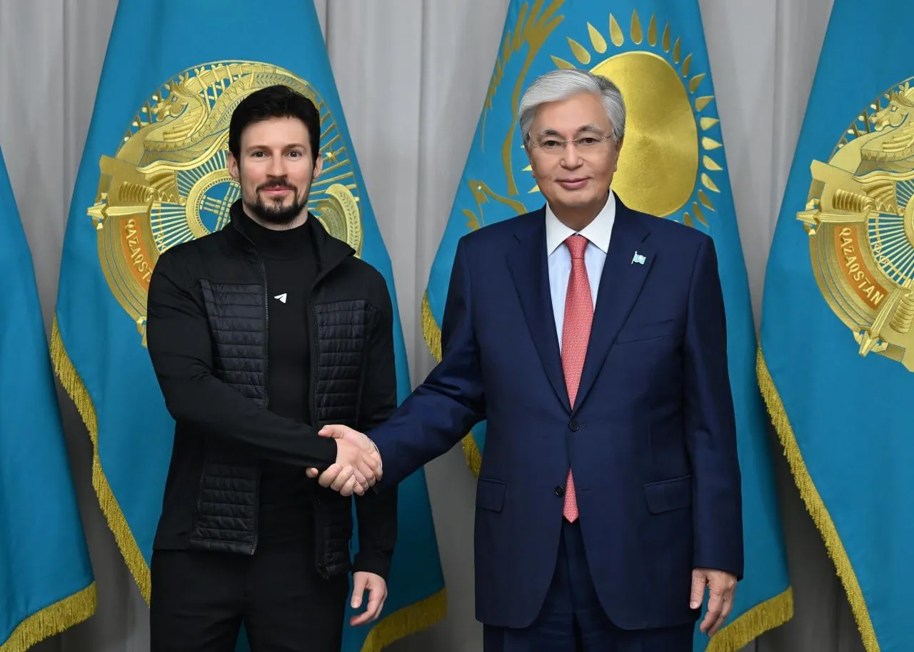 Касым-Жомарт Токаев принял основателя Telegram Павла Дурова