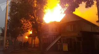 Капитал - В Алматы возник пожар в районе оптового рынка