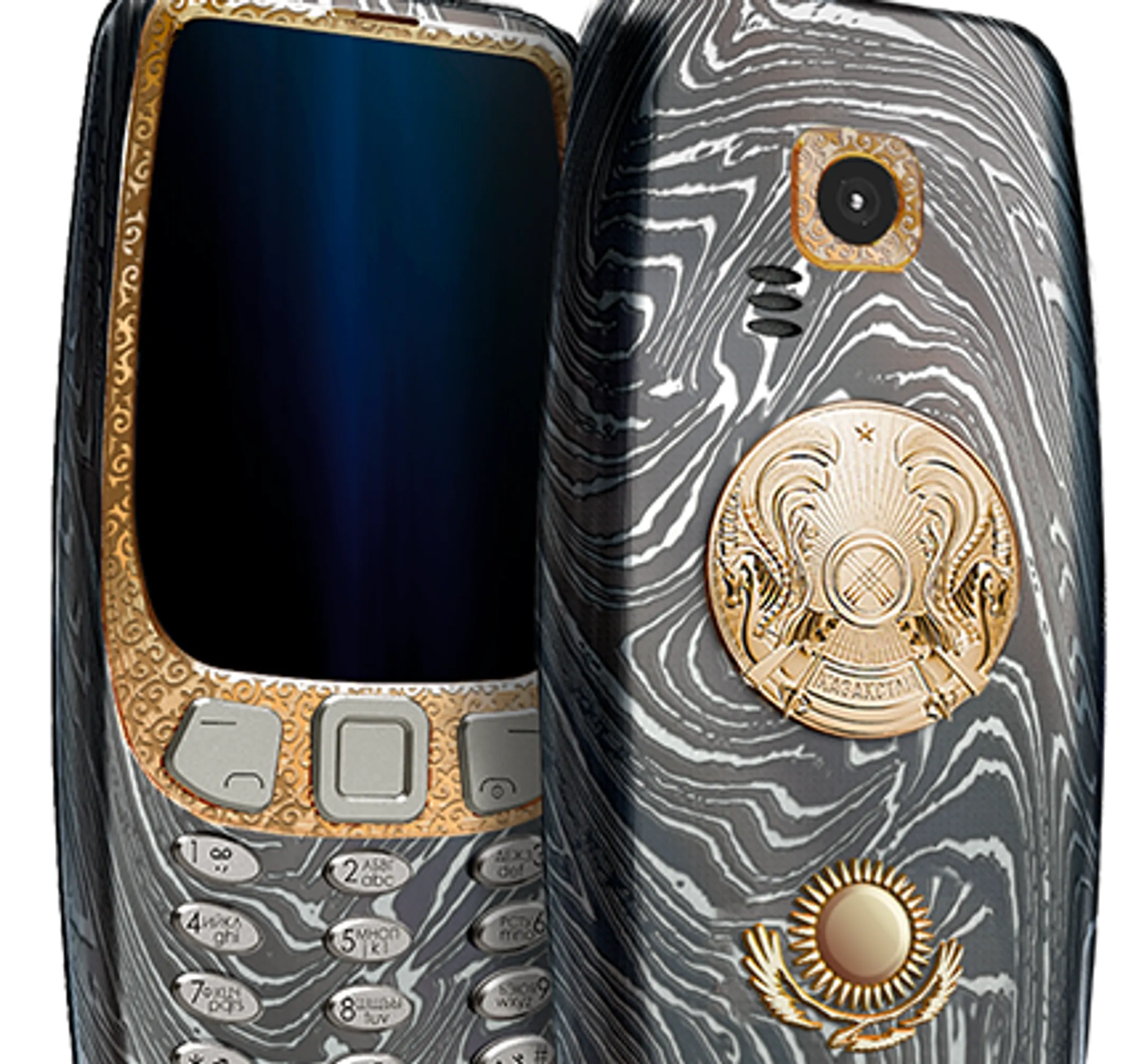 На корпус титанового Nokia 3310 нанесли герб Казахстана - Image Kapital.kz
