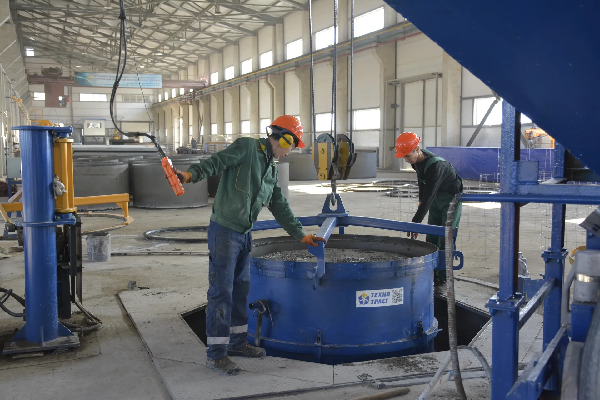 Капитал - В Актобе открыли цех по производству железобетонных изделий