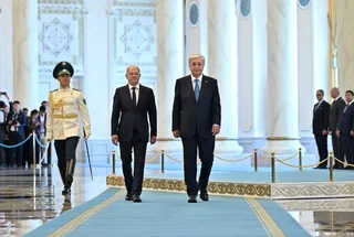 Капитал - В Акорде состоялась церемония встречи Федерального канцлера Германии