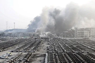 Фоторепортаж: взрыв в китайском Тяньцзине