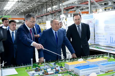 Глава государства посетил предприятие Gold Aluminum