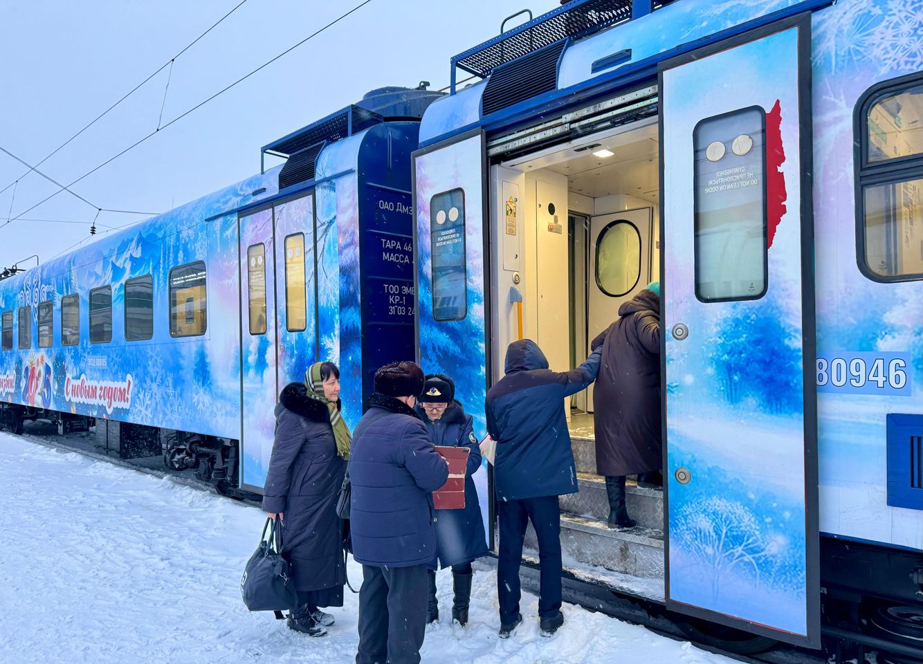 Новогодний электропоезд запустили из столицы в Атбасар и Кокшетау  3600557 — Kapital.kz 