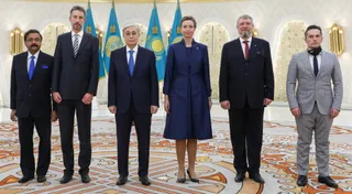 Капитал - Президент принял верительные грамоты у послов четырех стран