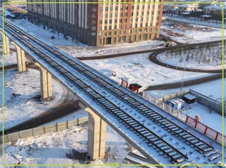 Капитал - На одном из участков LRT проложили полкилометра рельсов