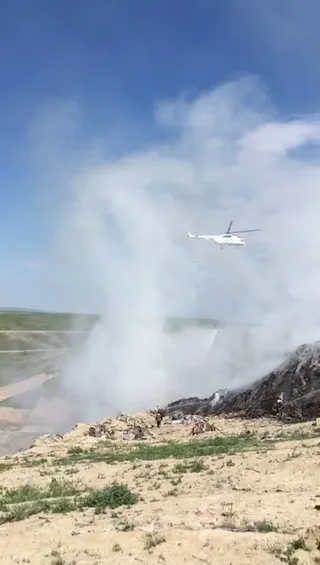 Капитал - К тушению пожара в Алматинской области привлечены 11 пожарных машин