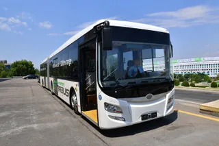 Капитал - На улицах Алматы проходят испытания электроавтобуса