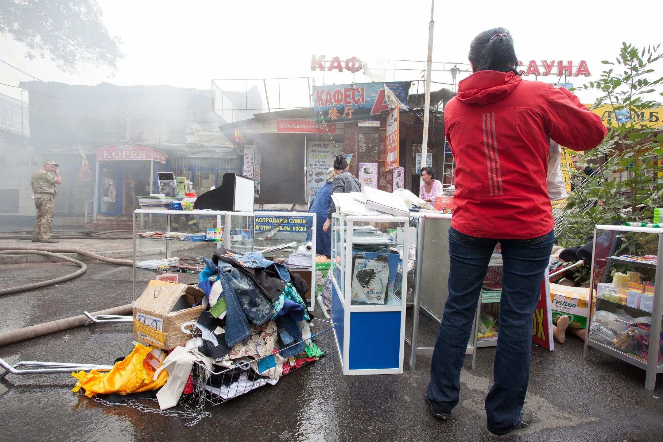 В центре Алматы произошел пожар - Image Kapital.kz