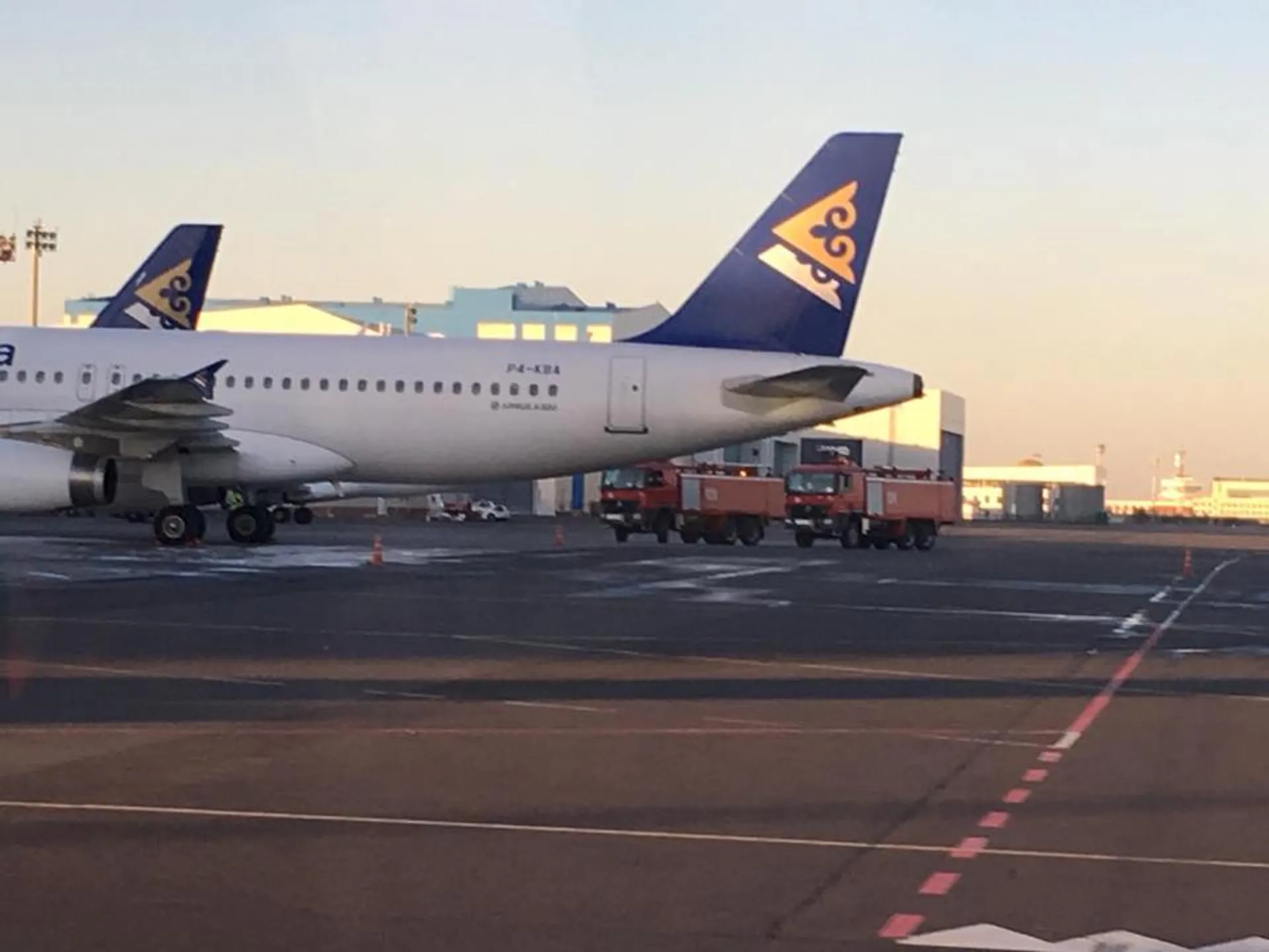 Капитал - В аэропорту Астаны произошло задымление двигателя самолета