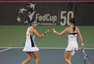 Капитал - Кубок Федерации. Сборные Казахстана и Франции идут на равных