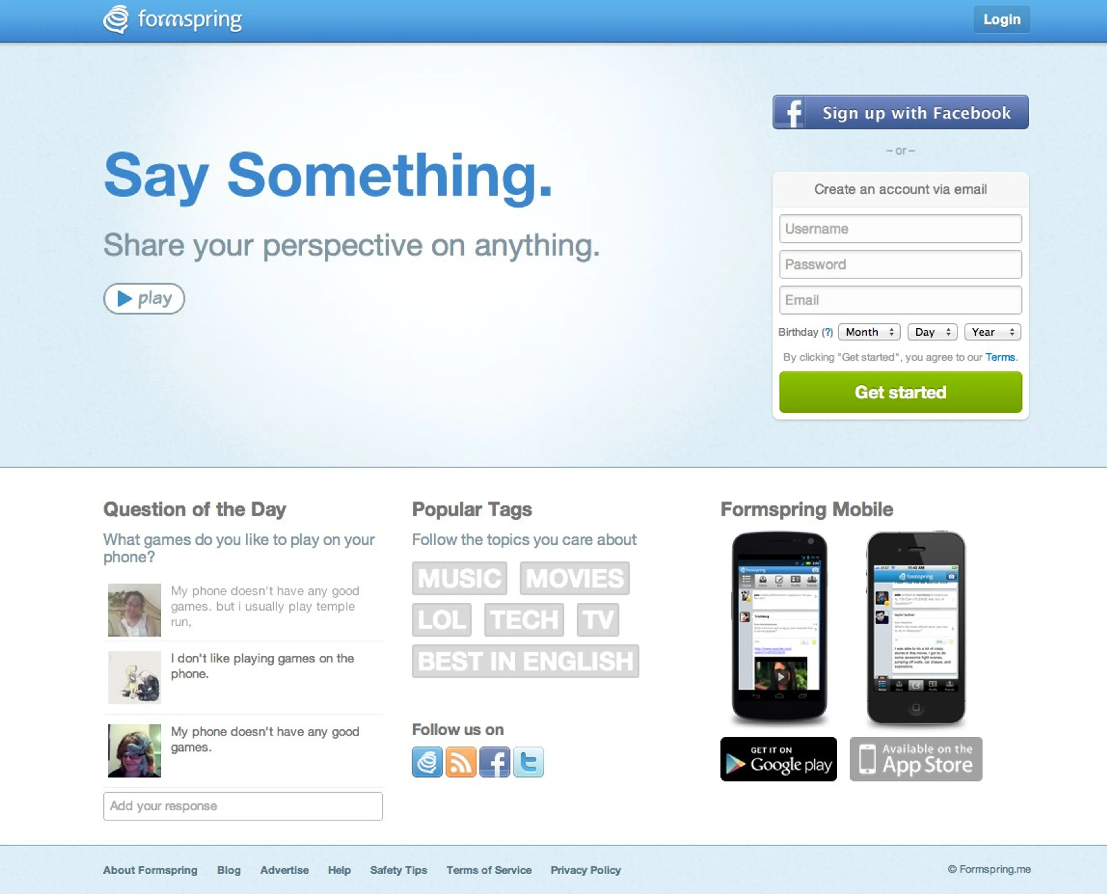 Капитал - Вопросник Formspring закроют