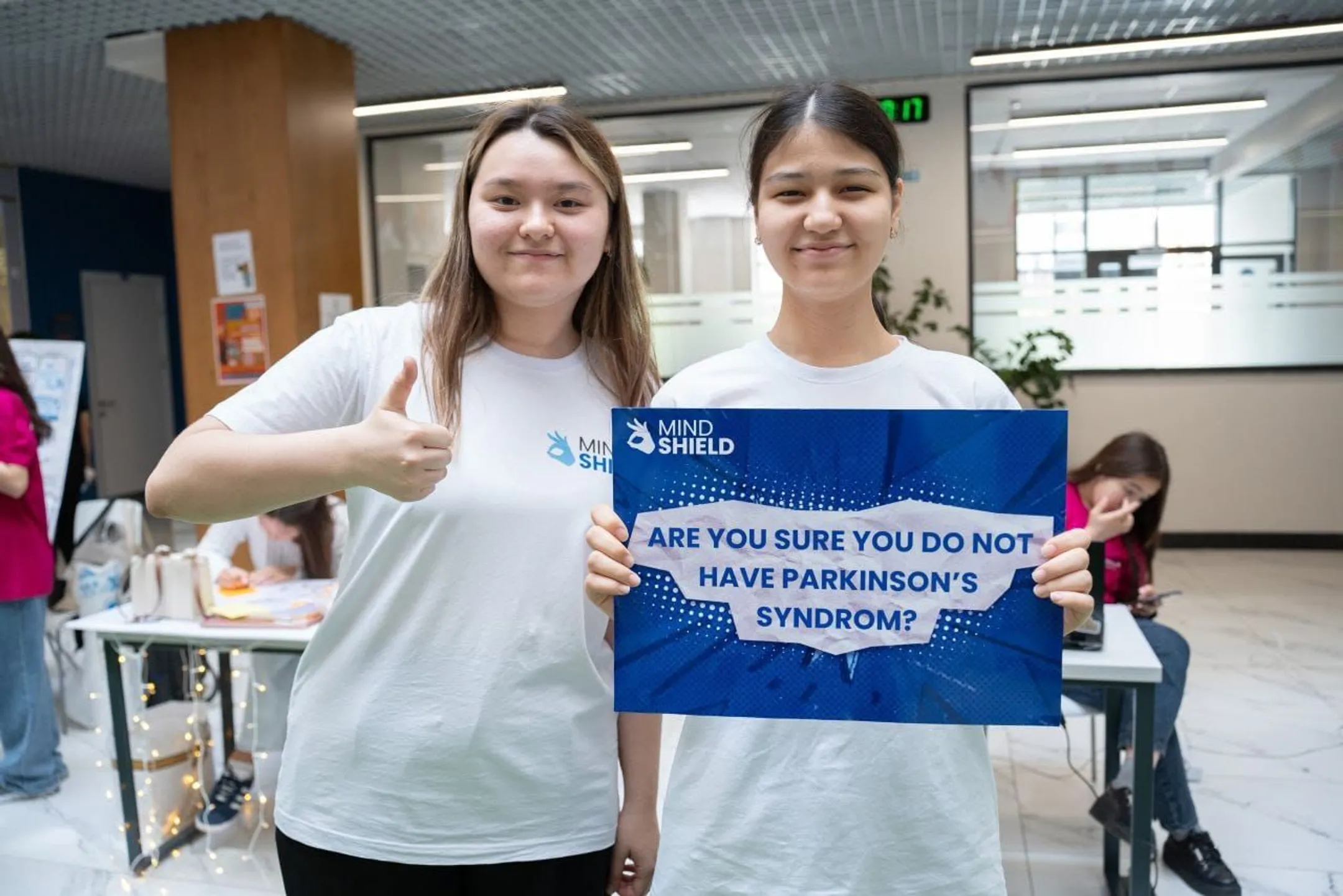 На фото: На конкурсе Technovation Girls, популяризация диагностики болезни Паркинсона, тестирование пользователей