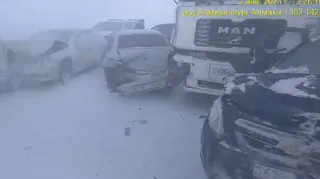 Капитал - Семь авто попали в ДТП на трассе в Карагандинской области