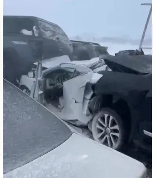 Капитал - КазАвтоЖол: На трассе Астана-Петропавловск столкнулись 95 авто