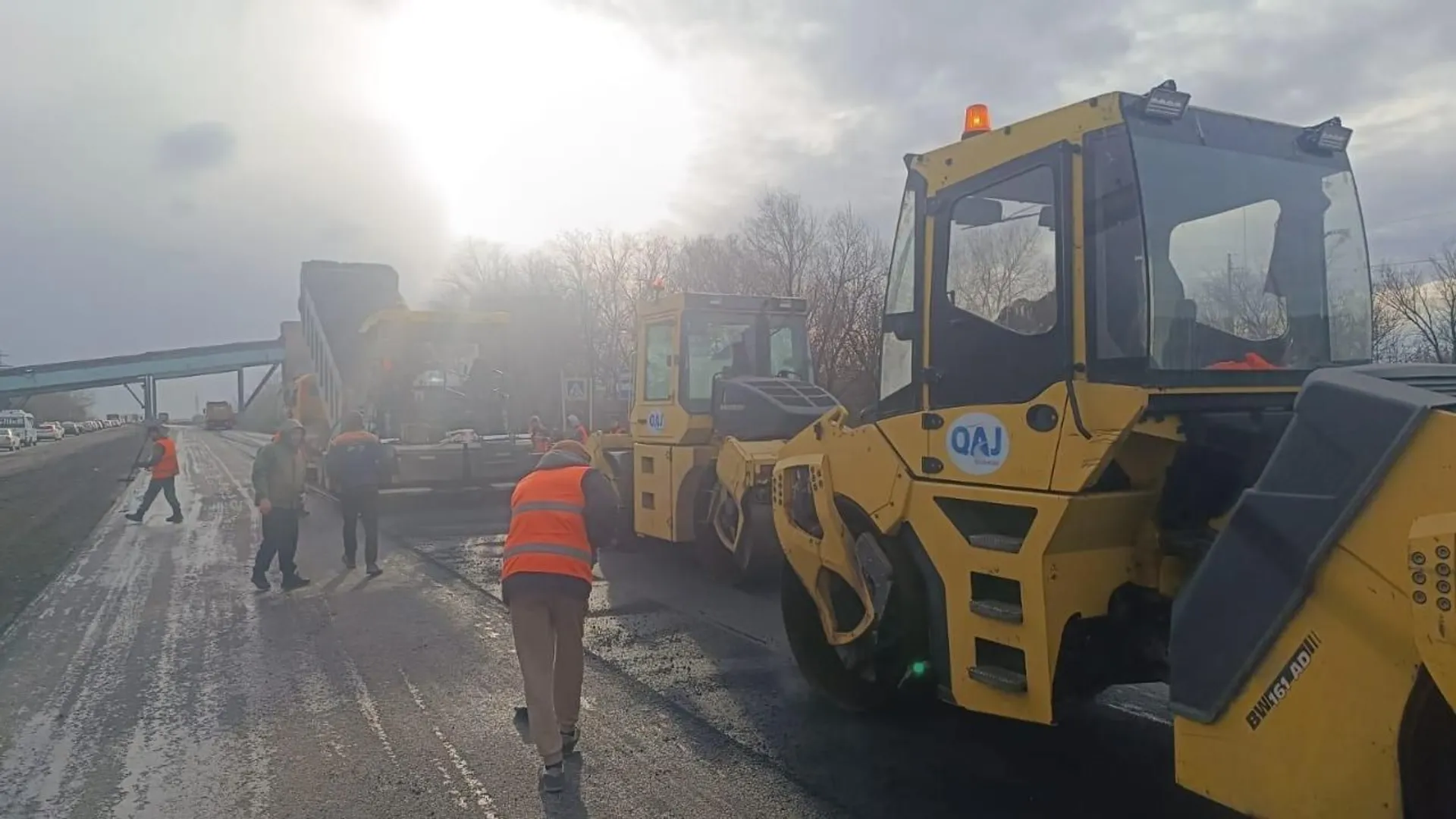 Капитал - Начались ремонтные работы на участке автодороги Караганда – Жезказган 