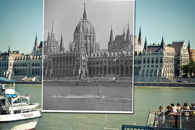 Старый и новый Будапешт на одной фотографии