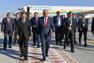 Касым-Жомарт Токаев прибыл в Ашхабад
