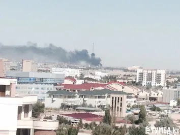 Крупный пожар произошел в Актау