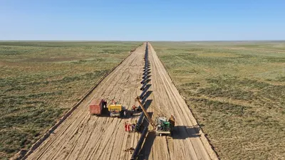 Газопровод «Сарыарка»: пройдено более половины пути