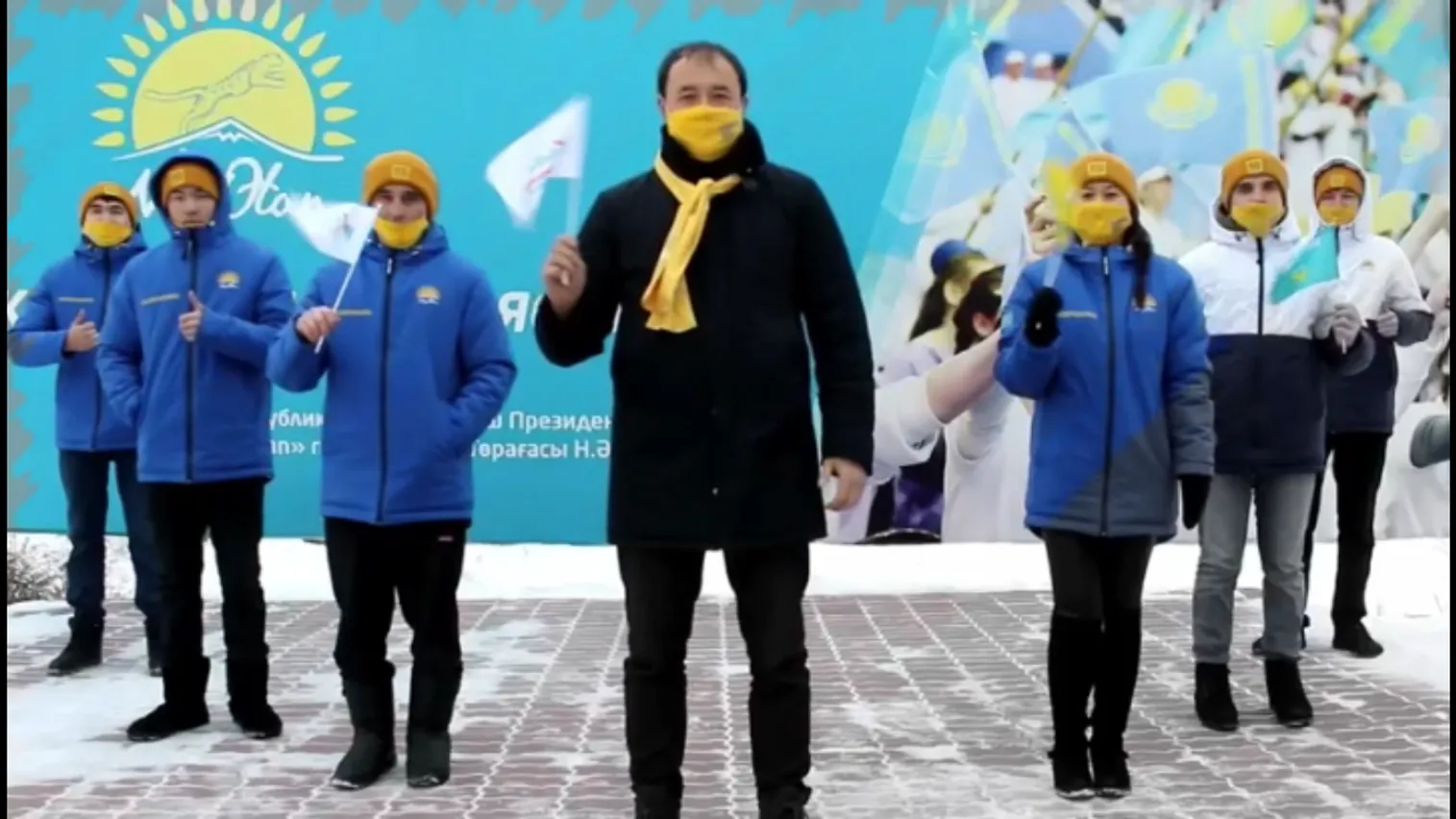 В Тереңкөл прошел молодежный флешмоб - фото kapital.kz