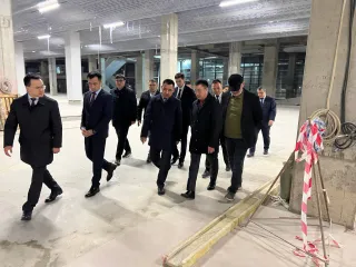 Капитал - Министр транспорта проверил строительство нового терминала аэропорта Шымкента